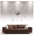 Diy Wall Mute Clock 3D Mirror